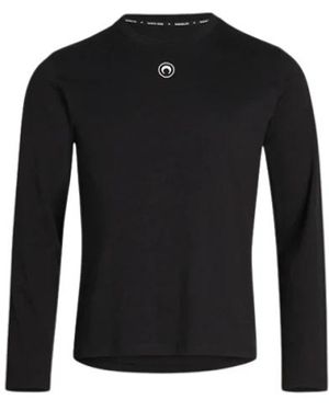Marine Serre Langarmshirts - Schwarz
