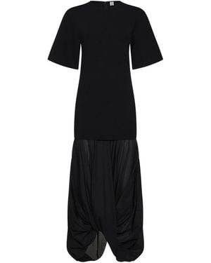 TOTEME Panelled T-Shirt Dress - Zwart