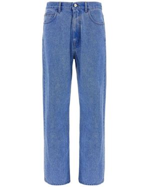 Marni Bleached Coated Jeans - Blauw