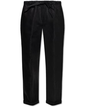 Dolce & Gabbana Linnen Broek - Zwart