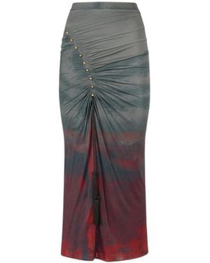 Roberto Cavalli Midi Skirts - Grey