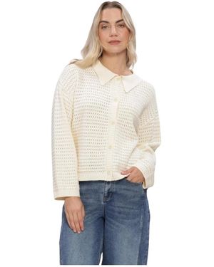 Ydence Gestricktes Top Clara - Weiß