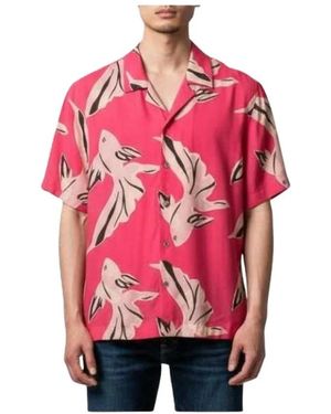 Paul Smith Short Sleeve Shirts - Red