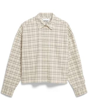 ARMEDANGELS Check Boxy Blouse - Wit