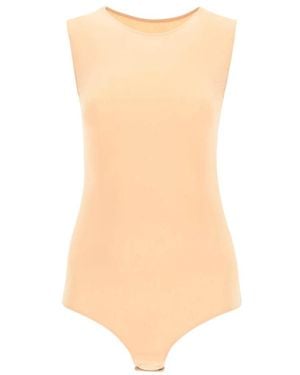 Maison Margiela Mouwloze Jersey Bodysuit - Oranje
