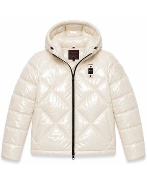 Blauer Winter Jackets - Blanc