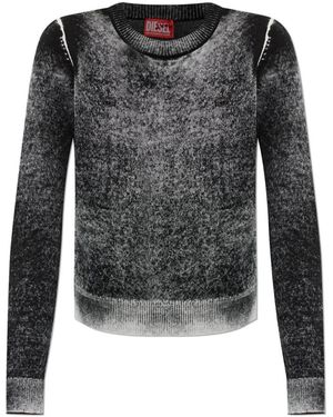 DIESEL Round-Neck Knitwear - Gris
