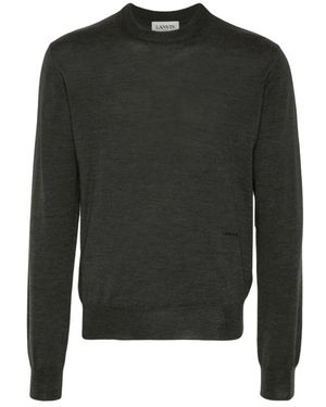 Lanvin Casual Brauner Wollpullover - Grün