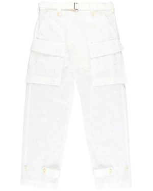 Sacai Wide Pants - White