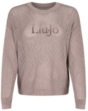 Liu Jo Round-Neck Knitwear - Gris