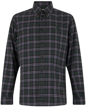 Burberry Gevlochten Katoenen Shirt - Grijs