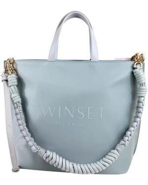 Twinset Tote Bags - Blue