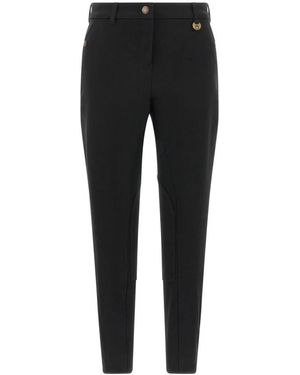 Burberry Anne Stretch Katoenen Broek - Zwart