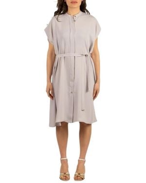 Herno Belted Midi Dress - Roze
