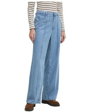 DKNY Jeans ,Blauw ,Katoen Panelled Jeans