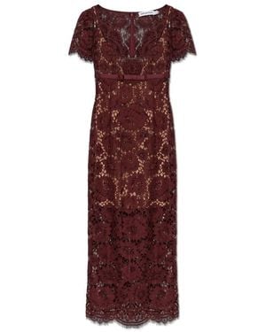 Self-Portrait Midi Dresses - Paars