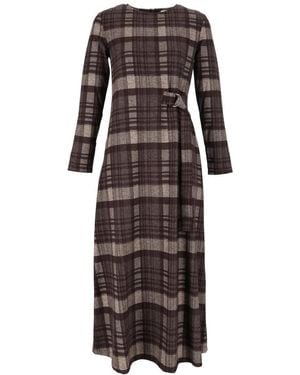 Weekend by Maxmara Kleedjes ,Bruin ,Palo Jersey Jurk