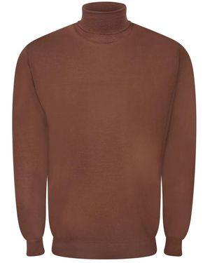 Dell'Oglio Turtlenecks - Brown