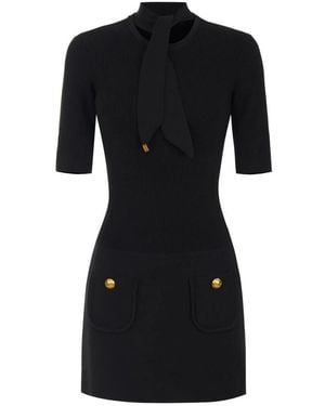 Elisabetta Franchi Short Dresses - Black