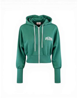 Gcds Sweatshirt Met Ritssluiting - Groen