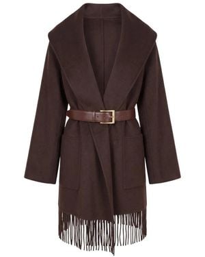ViCOLO Belted Coats - Marrón