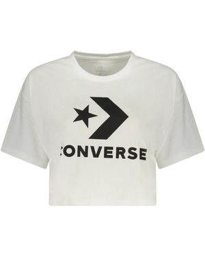 Converse Tops ,Wit ,T-Shirts - Grijs