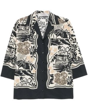 Ermanno Scervino Mfb61 Mandorla Camicia - Zwart