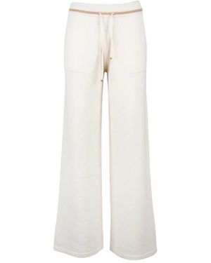 Eleventy Wide Trousers - Bianco