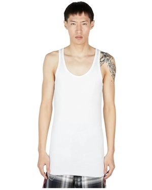 Sulvam Sleeveless Tops - White