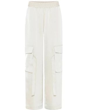 Bruuns Bazaar Straight Trousers - Bianco