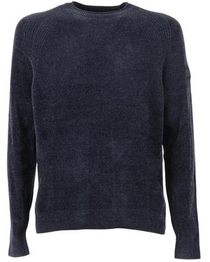 Rrd Velvet Rundhals-Strick - Blau