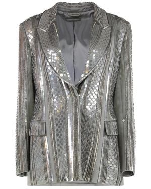 Alberta Ferretti Sequin Blazer - Grijs