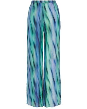 ARMANI EXCHANGE Wide Trousers - Blue