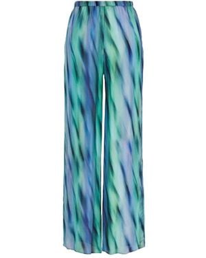 ARMANI EXCHANGE Wide Trousers - Blue