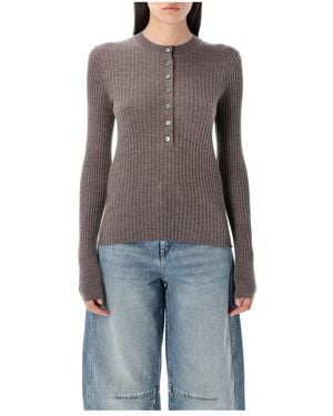 Soeur Round-Neck Knitwear - Gris