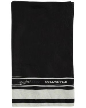 Karl Lagerfeld Silky Scarves - Zwart