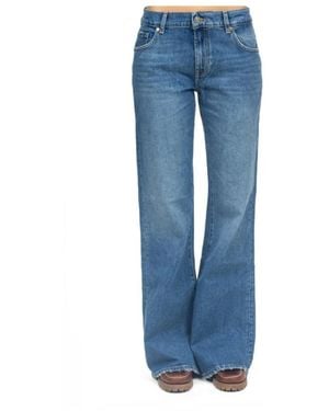 7 For All Mankind Boot-Cut Jeans - Blauw