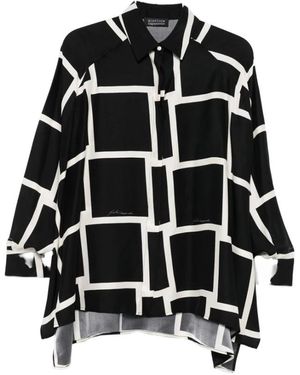 Gianluca Capannolo Witte Shirt Met Stijl 25It611 - Zwart
