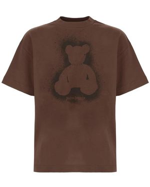 Palm Angels T-Shirts - Brown