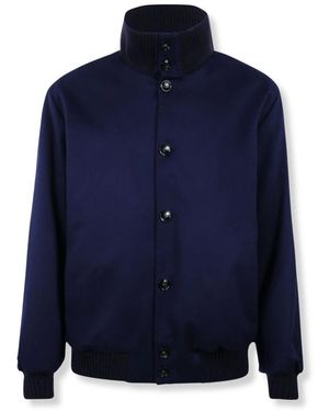 Kiton Jassen ,Blauw ,Katoen Bomberjack
