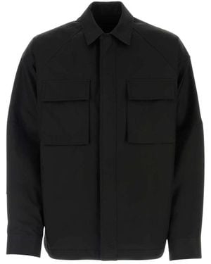 Juun.J Klassische Hemdjacke Mit Verdecktem Verschluss - Schwarz