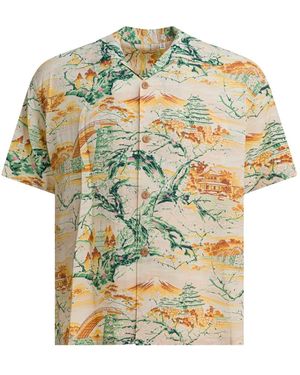 Sun Surf Rayon Hawaiian Shirt Scenery Of Japan - Meerkleurig