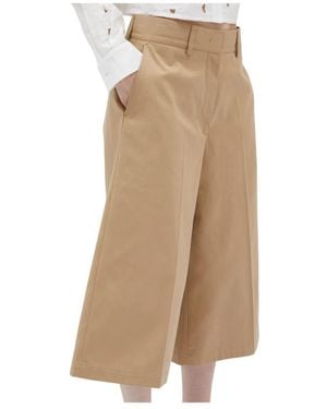 MSGM Weite Passform Kamel Bermuda Shorts - Natur