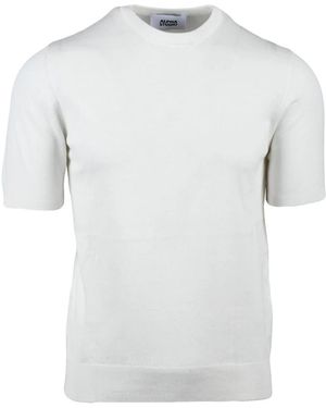 Alpha Studio Round-Neck Knitwear - Blanco