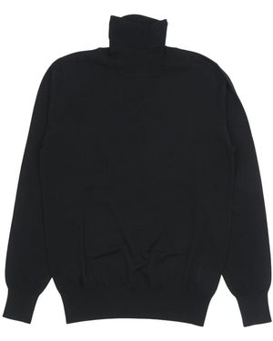 Aspesi Merinowoll-Rollkragenpullover - Schwarz