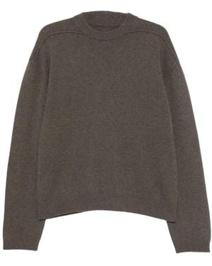 Rick Owens Round-Neck Knitwear - Grigio