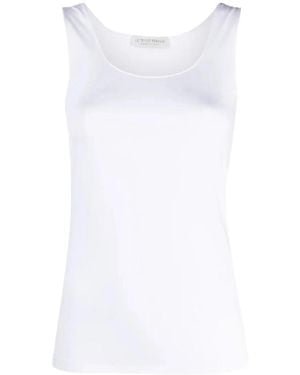 Le Tricot Perugia Sleeveless Tops - Wit