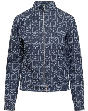 Ludovic de Saint Sernin Monogramm leichte jacke - Blau