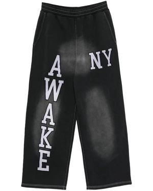 AWAKE NY Broeken ,Zwart ,Katoen Straight-Leg Trainingsbroeken