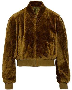 Arma Jassen ,Groen ,Leer Azra Shearling Jas